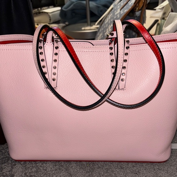 Christian Louboutin Pink Studded Tote Bag